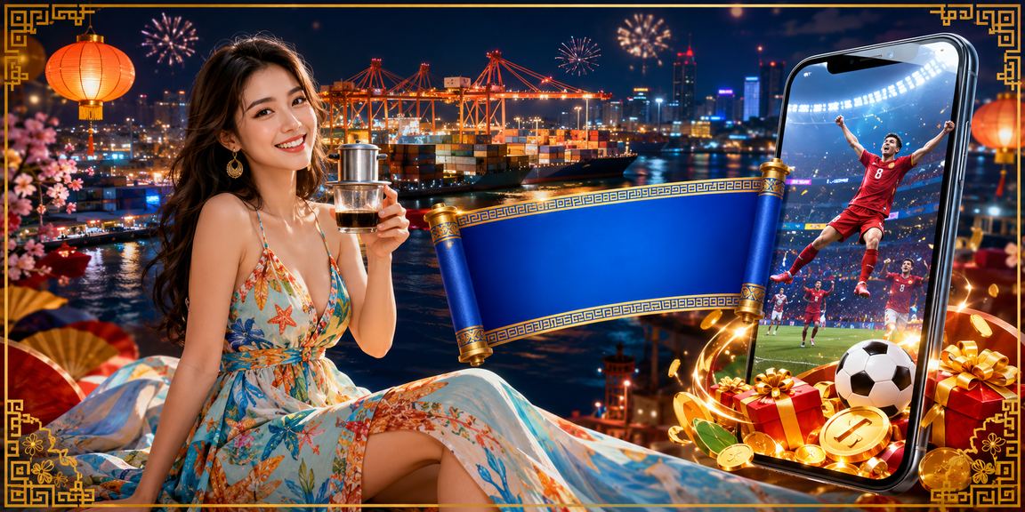 Người chơi dùng điện thoại truy cập tài khoản casino tại Hải Phòng bên tách cà phê