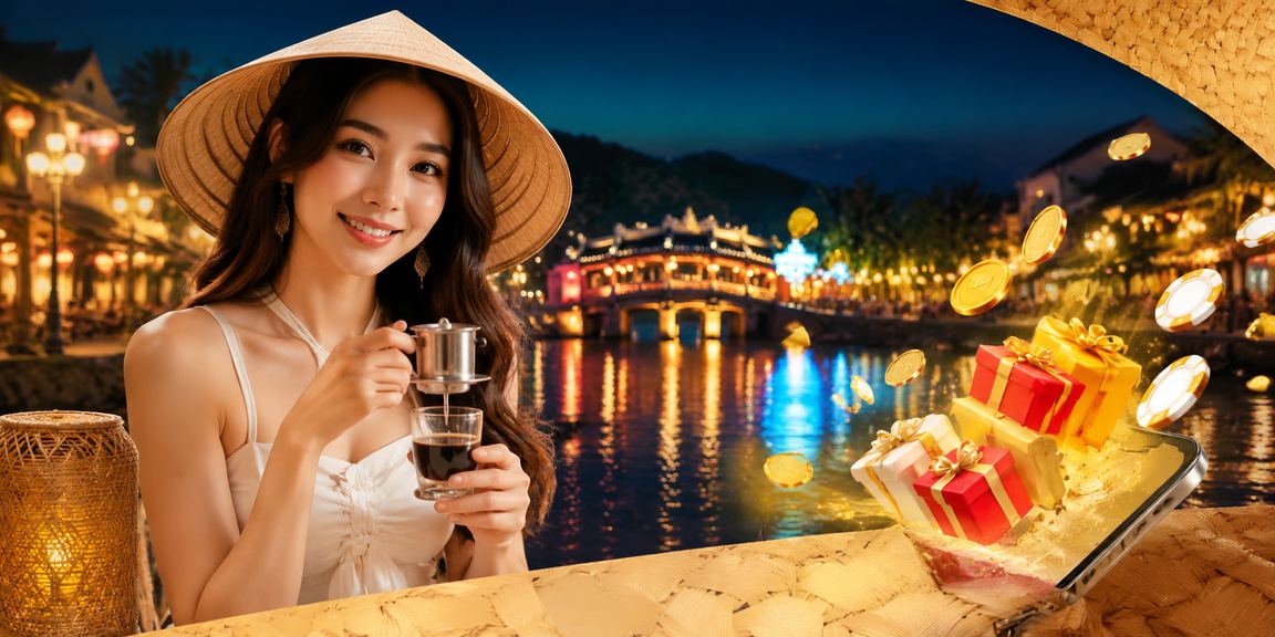 Người chơi mới đăng ký tài khoản và nhận thưởng tại Huế với nón lá truyền thống